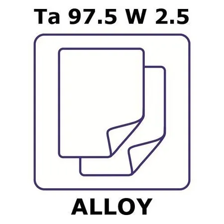 Sigma-Aldrich Tantalum/Tungsten，箔，Ta 97.5%/W 2.5%，厚度1.0 mm，尺寸100 × 100 mm，轧制回火