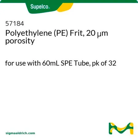 默克Supelco 聚乙烯 (PE) 滤头，20μm 孔径，与60 mL SPE管配套使用，32件装