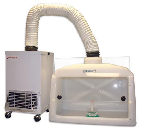 Sigma-Aldrich Aldrich® compact ductless air cleaning system,重型柔性通风软管连接到便携式通风柜,AC/DC输入230 V AC,UK插头(鼓风机)