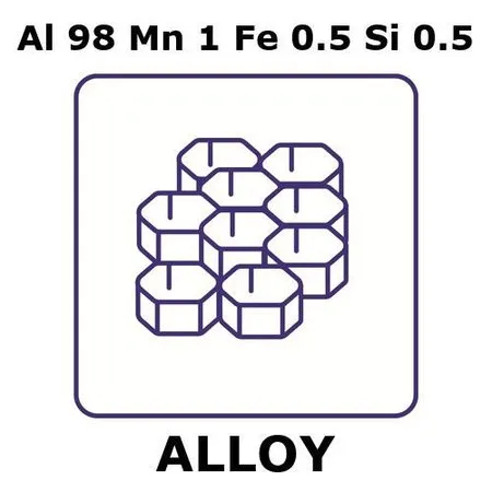Sigma-Aldrich Aluminum alloy 3003，蜂窝，Al 98%/Mn 1%/Fe 0.5%/Si 0.5%，厚度20 mm，尺寸600 × 600 mm，单元尺寸12.7 mm