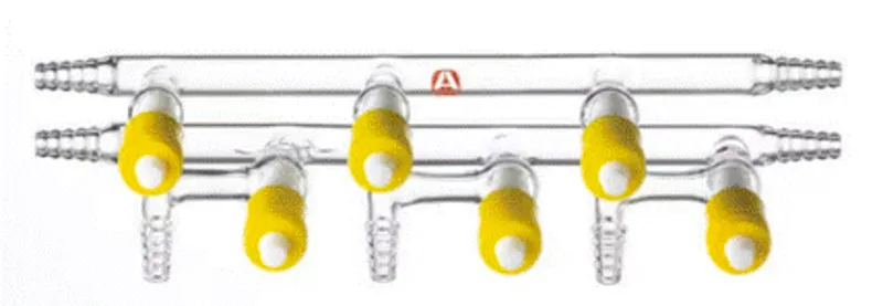 Sigma-Aldrich Aldrich® dual bank manifold with high-vacuum PTFE valves，标准歧管，位置，3