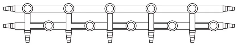 Sigma-Aldrich Aldrich® dual bank manifold with high-vacuum PTFE valves，标准歧管，位置，5