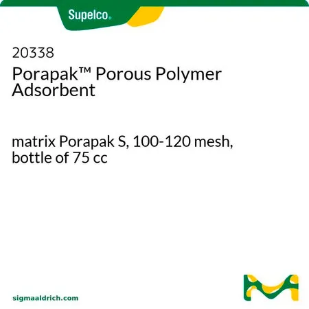 默克Supelco Porapak™ 多孔聚合物吸附剂,基质Porapak S,100-120目,75 cc瓶