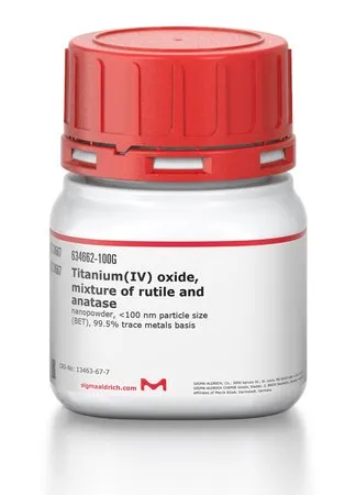 Sigma-Aldrich 氧化钛(IV)，金红石和锐钛矿混合物，纳米粉末，<100 nm粒径（BET），99.5%痕量金属