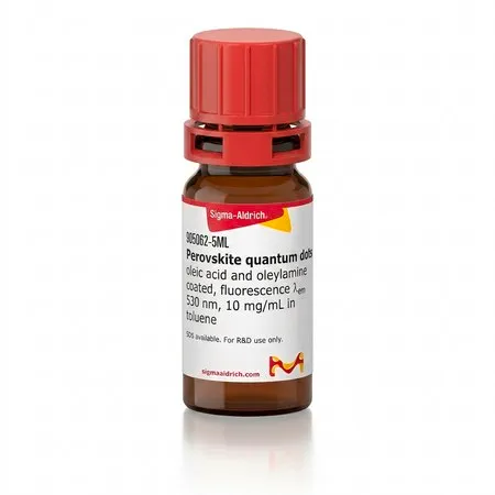 Sigma-Aldrich 钙钛矿量子点，油酸和油胺涂层，荧光λ em 530 nm，10 mg/mL甲苯溶液
