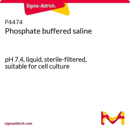 Sigma-Aldrich 磷酸盐缓冲盐溶液，液体，pH 7.4，无菌过滤，适用于细胞培养