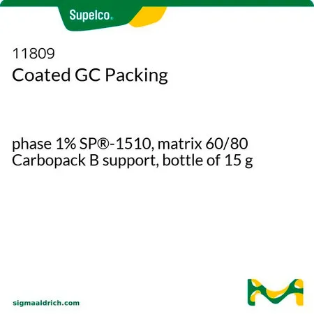 默克Supelco 气相色谱涂层填料,相1% SP®-1510,基质60/80 Carbopack B载体,15 g瓶装