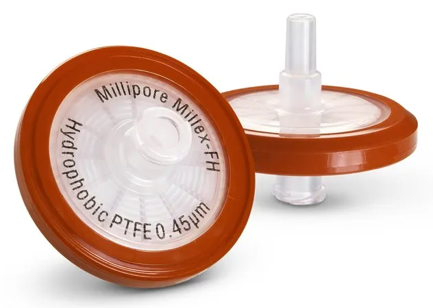 默克密理博 Millex™ hydrophobic PTFE syringe filter，孔径0.45 μm，非无菌，直径33 mm