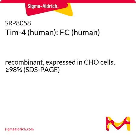 Sigma-Aldrich Tim-4 (human): FC (human)，重组体，在CHO细胞中表达，≥98%（SDS-PAGE）