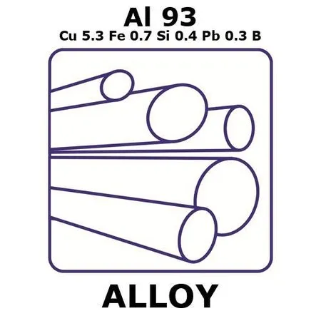 Sigma-Aldrich Aluminum alloy 2011, Al93Cu5.3Fe0.7Si0.4Pb0.3B，棒，500 mm x 6.35 mm直径