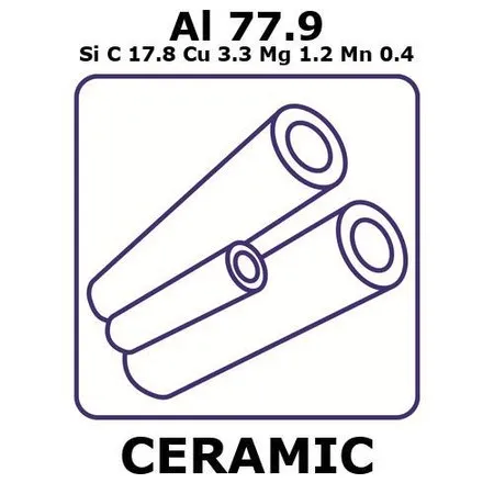 Sigma-Aldrich Aluminum/Copper metal matrix composite，管，Al 77.9%/SiC 17.8%/Cu 3.3%/Mg 1.2%/Mn 0.4%，外径25.4 mm，长度500 mm，壁厚1.0 mm
