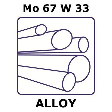 Sigma-Aldrich Molybdenum/tungsten，棒，钼67%/钨33%，长200 mm，直径25 mm