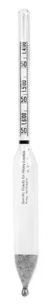 Sigma-Aldrich Specific Gravity Hydrometer，比重1.400 - 1.650（0.005细分），长165 mm
