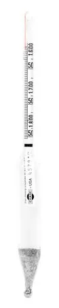 Sigma-Aldrich Specific Gravity Hydrometer,比重1.600 - 1.850(0.005细分),长165 mm