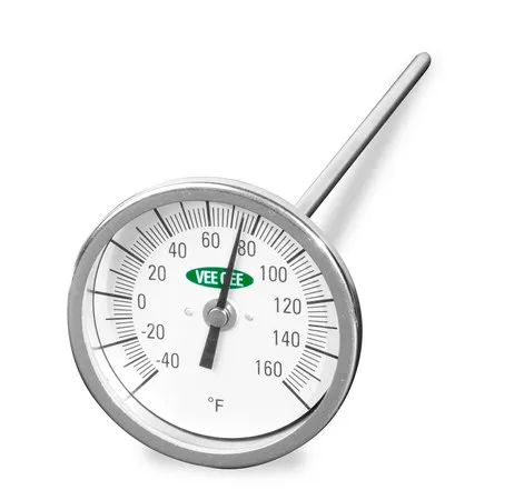 Sigma-Aldrich Dial Thermometer，温度范围-4-160 °F，直径3 in.，杆长12 in.