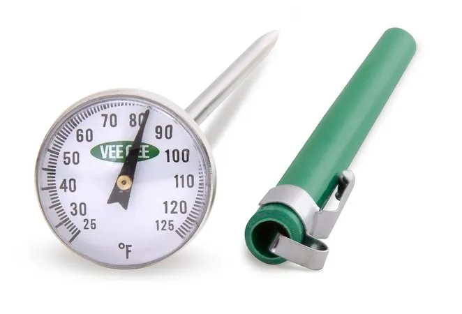 Sigma-Aldrich Dial Thermometer,温度范围25-125 °F,直径1 in.