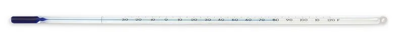 Sigma-Aldrich Immersion Thermometer,温度范围-30-120 °F,蓝色,液体,完全浸没,L 12 in.