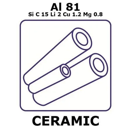 Sigma-Aldrich Aluminum/Lithium metal matrix composite，管，Al 81%/SiC 15%/Li 2%/Cu 1.2%/Mg 0.8%，外径24.0 mm，长度500 mm，壁厚1.0 mm