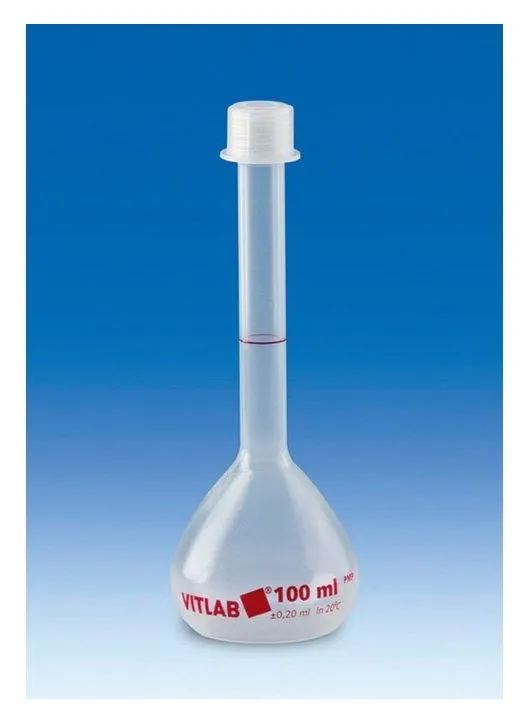 VITLAB PMP B级容量瓶（带螺盖）