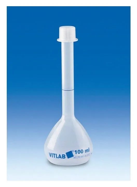 VITLAB PP B级容量瓶（带螺盖）