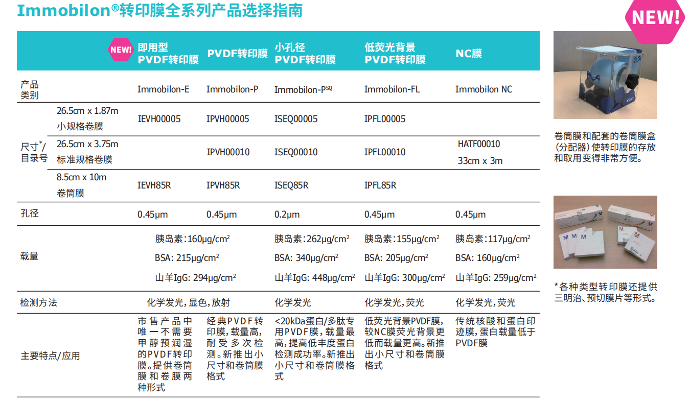 默克密理博millpore Immobilon PVDF转印膜