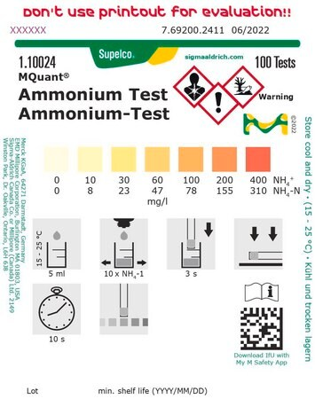 德国默克merck氨氮试纸